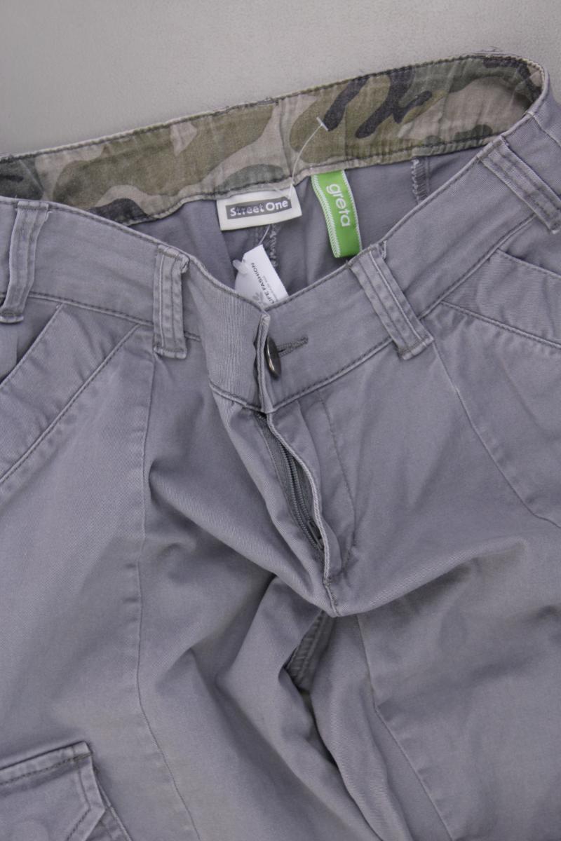 Street One Cargohose Gr. 34 Modell Greta grau