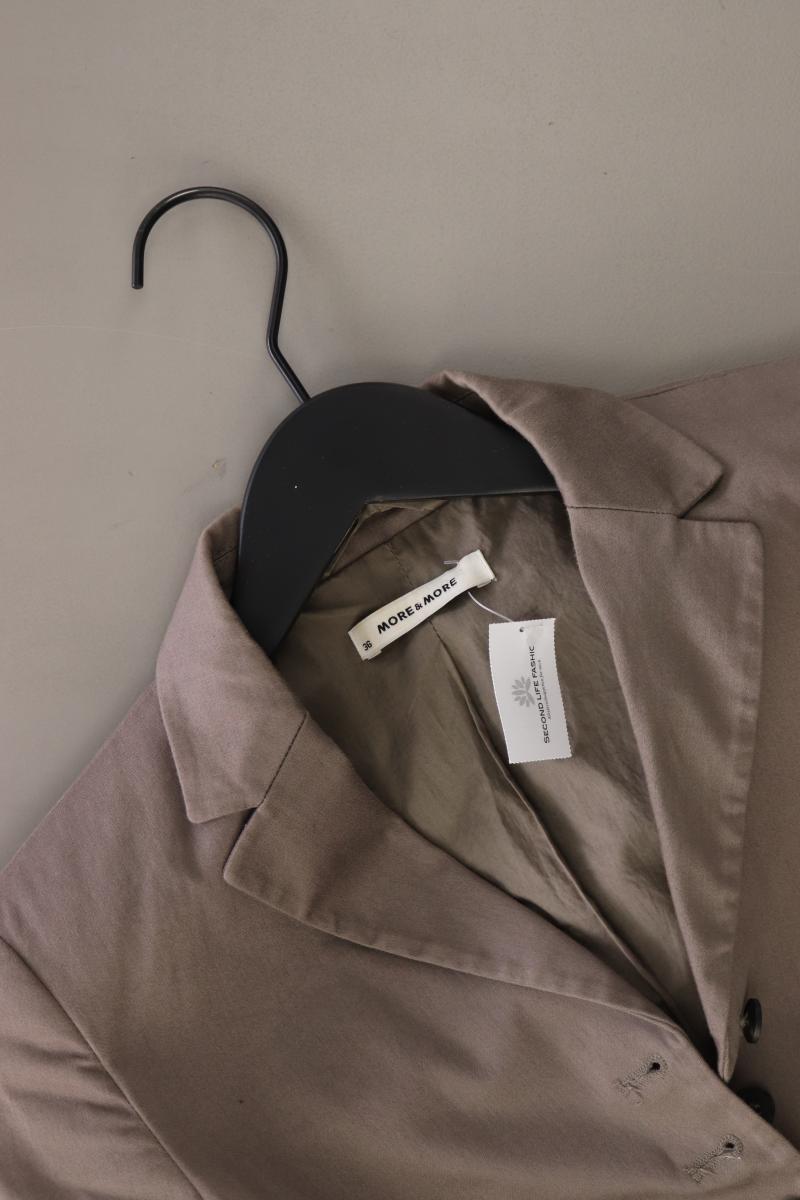 More&More Regular Blazer Gr. 36 braun aus Baumwolle
