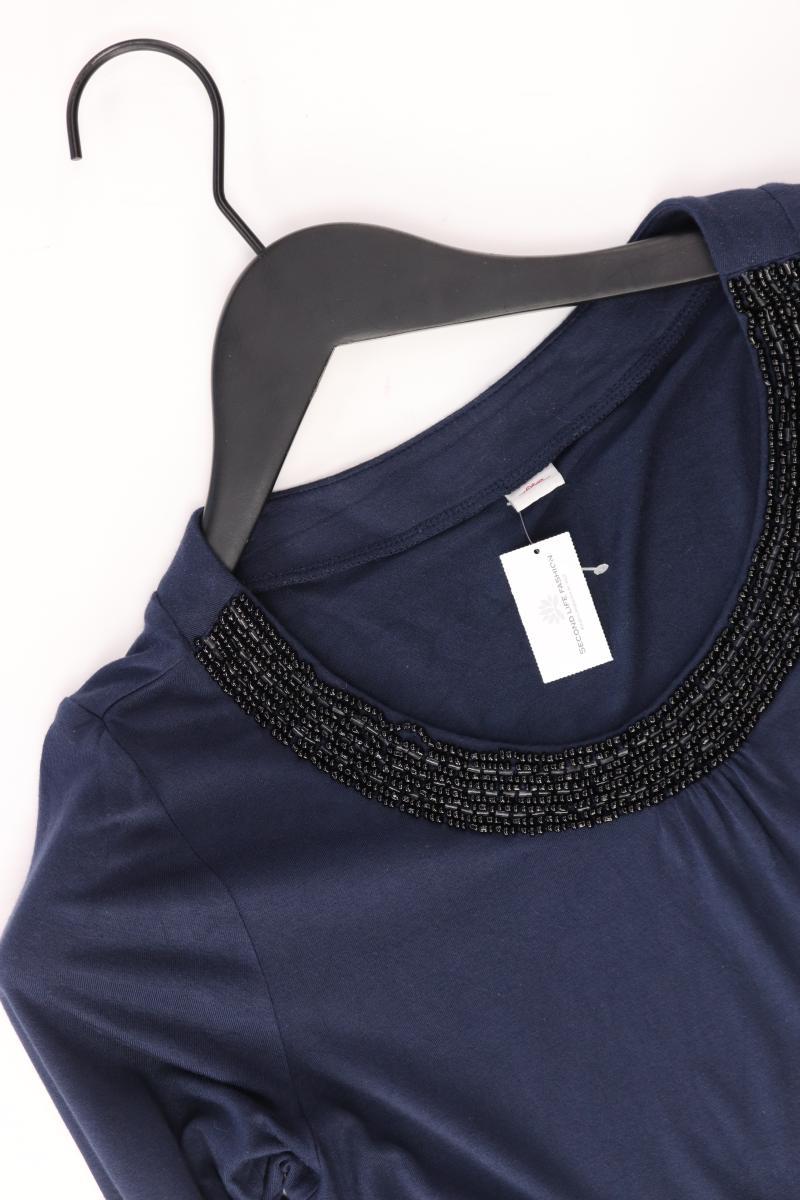 s.Oliver Classic Shirt Gr. 36 3/4 Ärmel mit Pailletten blau