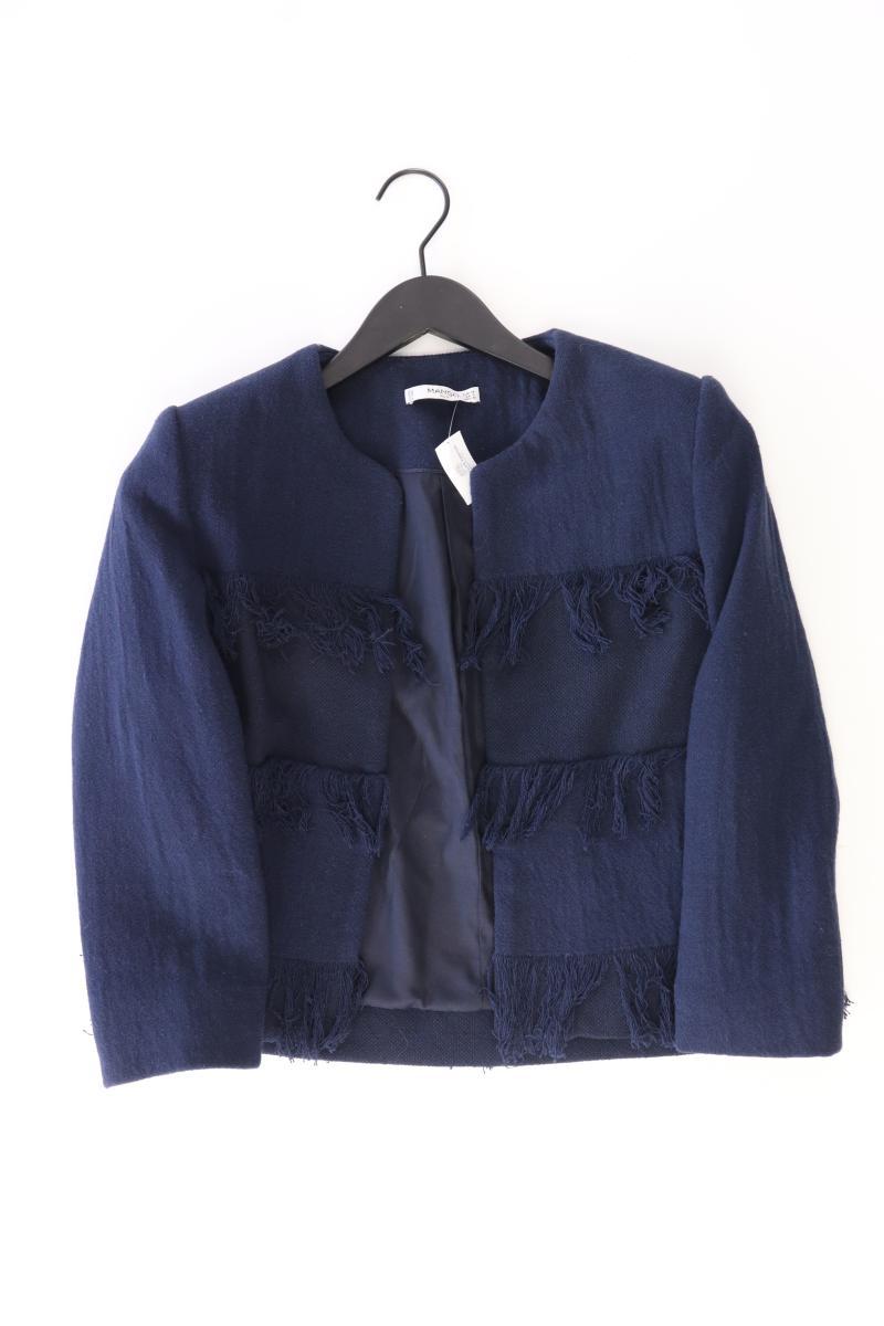 Mango Übergangsjacke mit Fransen Gr. M blau