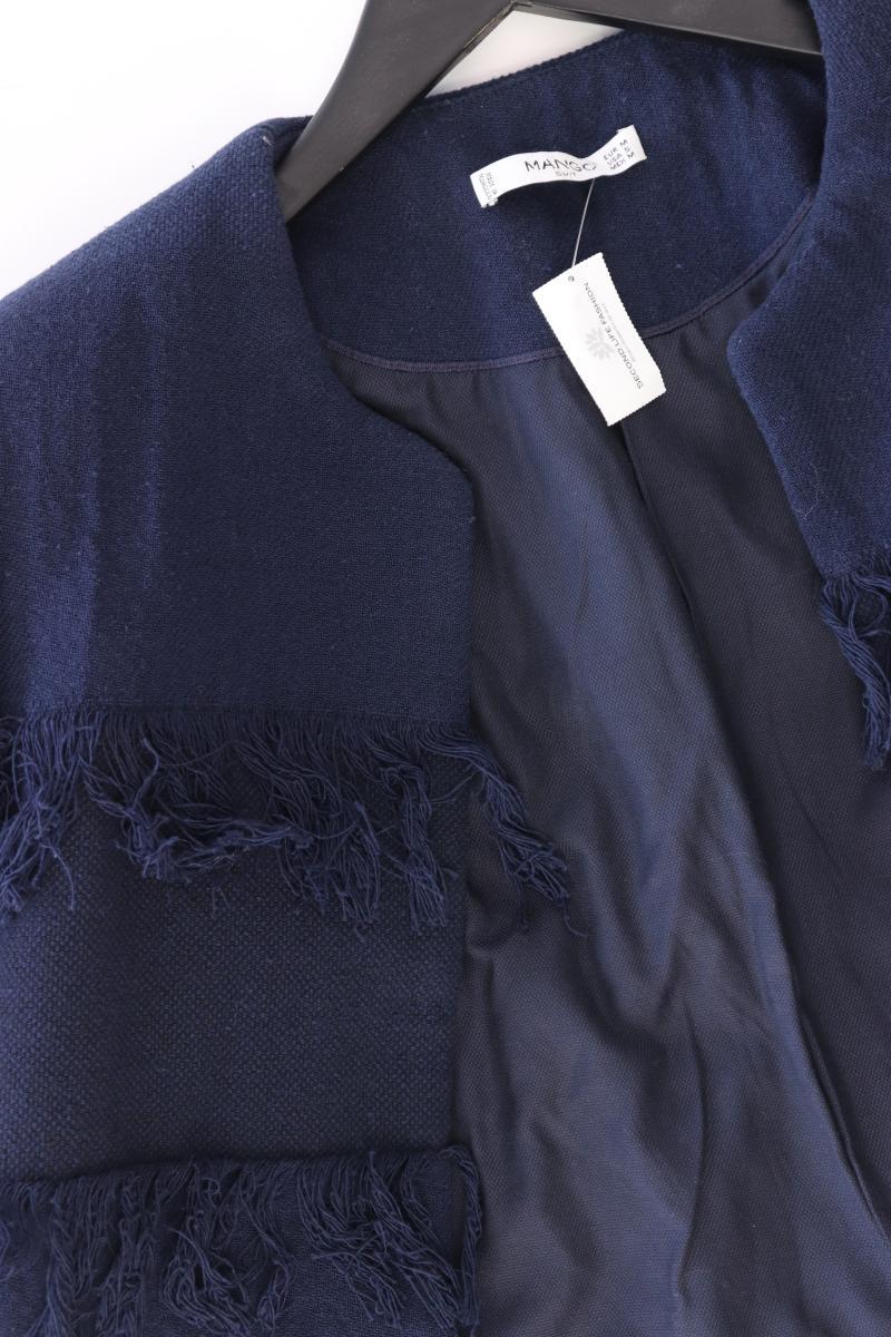 Mango Übergangsjacke mit Fransen Gr. M blau