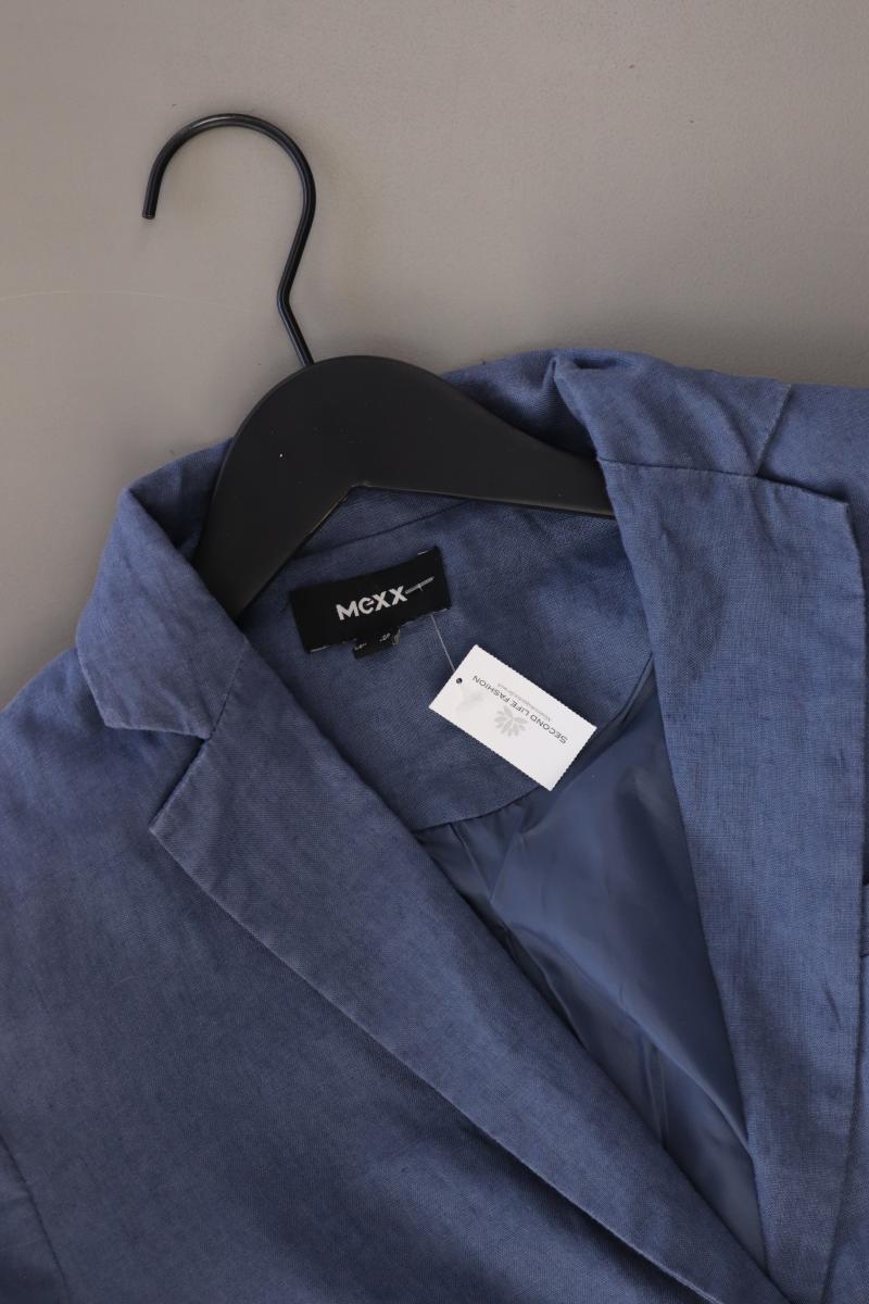 Mexx Leinenmantel Gr. 40 blau