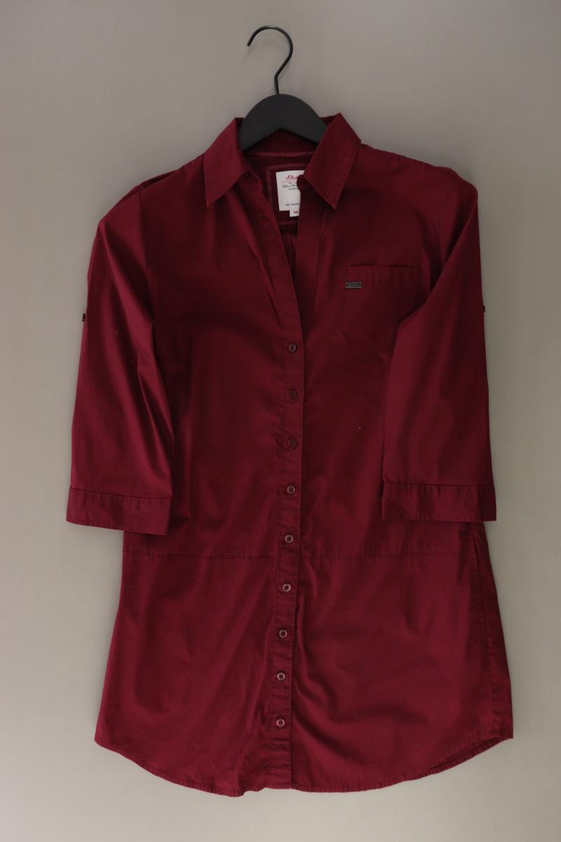 s.Oliver Longbluse Gr. 36 3/4 Ärmel rot aus Baumwolle