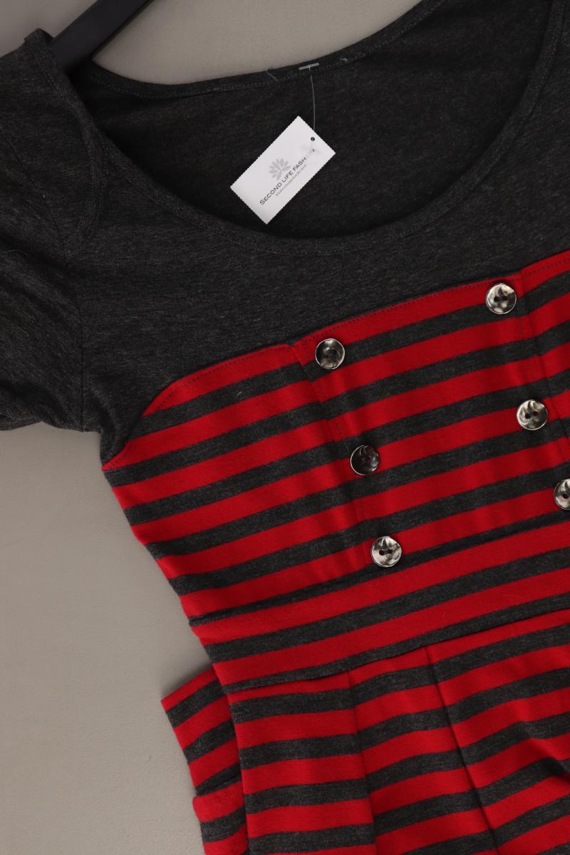 Stretchkleid Gr. XS gestreift Kurzarm rot