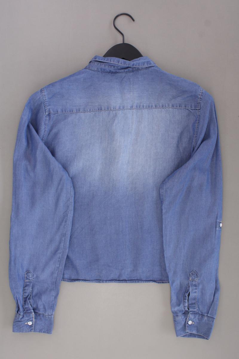 Only Langarmbluse Gr. 40 blau aus Lyocell