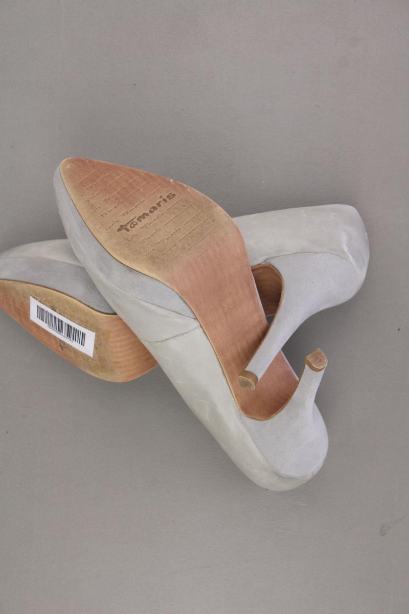 Tamaris High Heels Gr. 37 grau aus Leder