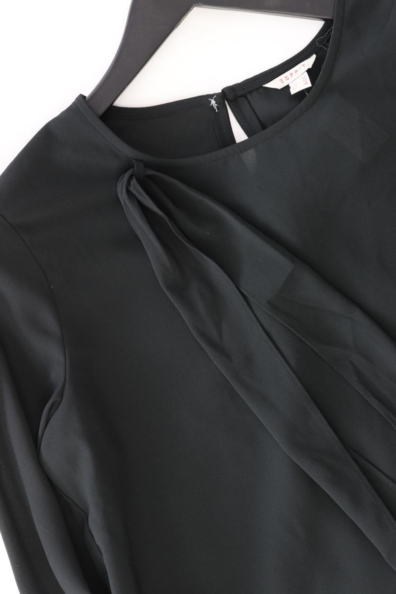 Esprit Chiffonbluse Gr. 36 Langarm schwarz