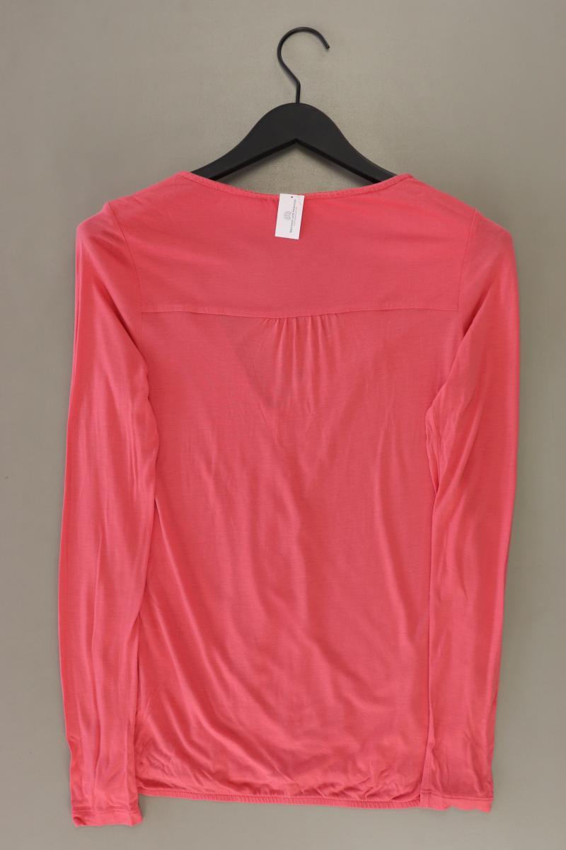 edc by Esprit Shirt mit V-Ausschnitt Gr. XS Langarm rosa aus Viskose