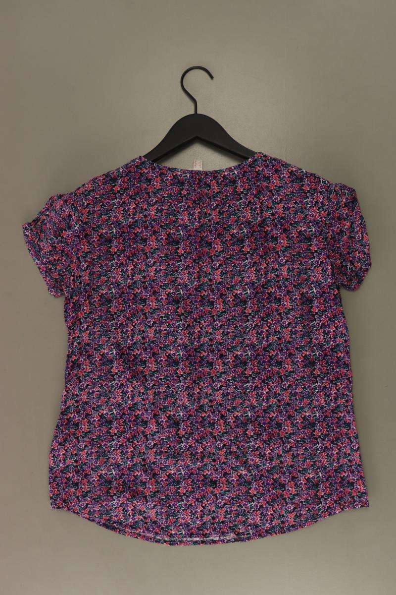 Esprit Kurzarmbluse Gr. 36 mit Blumenmuster mehrfarbig aus Viskose