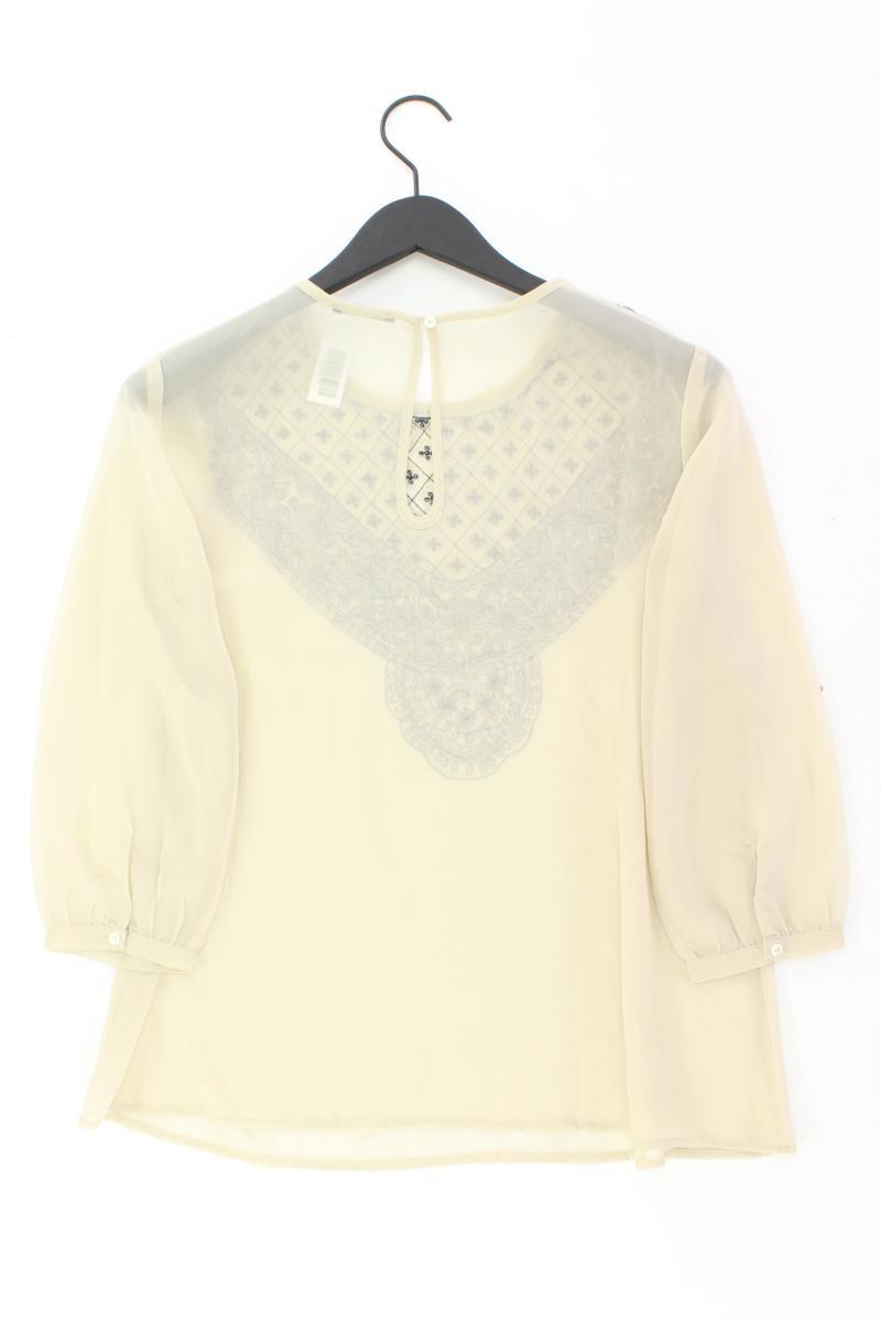 Sisley Bluse Gr. M 3/4 Ärmel creme aus Polyester