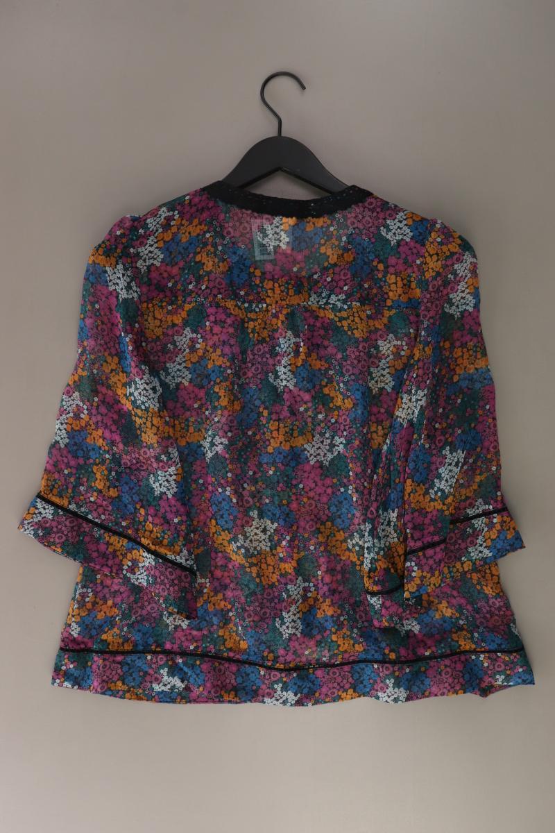 QS by s.Oliver Classic Bluse Gr. 36 mit Blumenmuster 3/4 Ärmel mehrfarbig