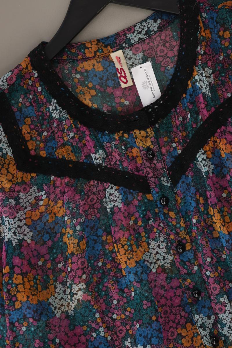 QS by s.Oliver Classic Bluse Gr. 36 mit Blumenmuster 3/4 Ärmel mehrfarbig