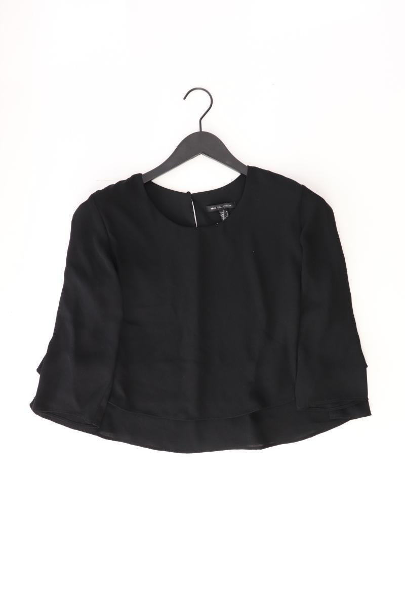 Mango Classic Bluse Gr. M 3/4 Ärmel schwarz aus Polyester