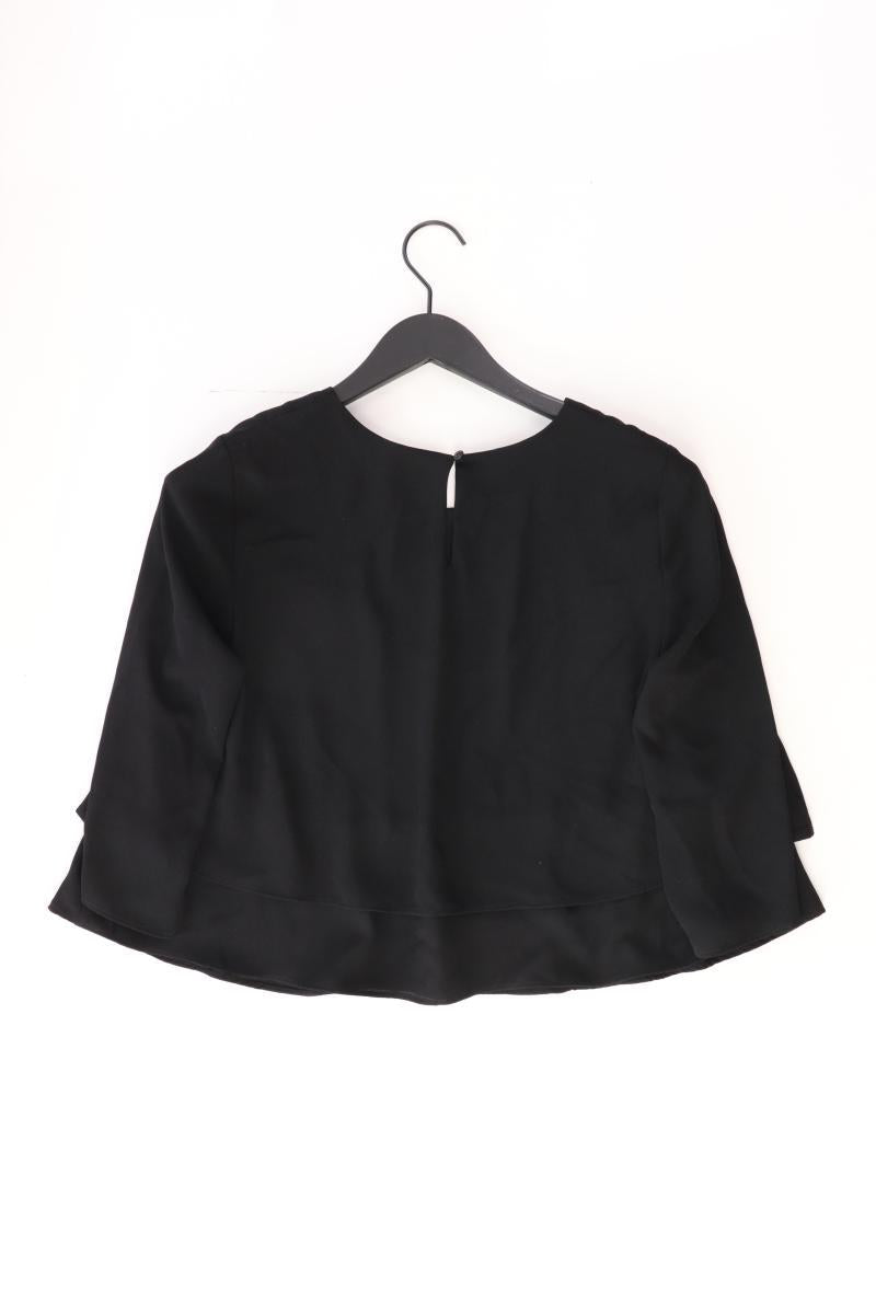 Mango Classic Bluse Gr. M 3/4 Ärmel schwarz aus Polyester