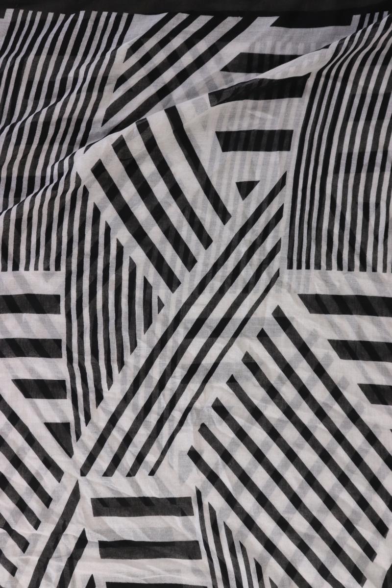 Tuch geometrisches Muster grau aus Polyester