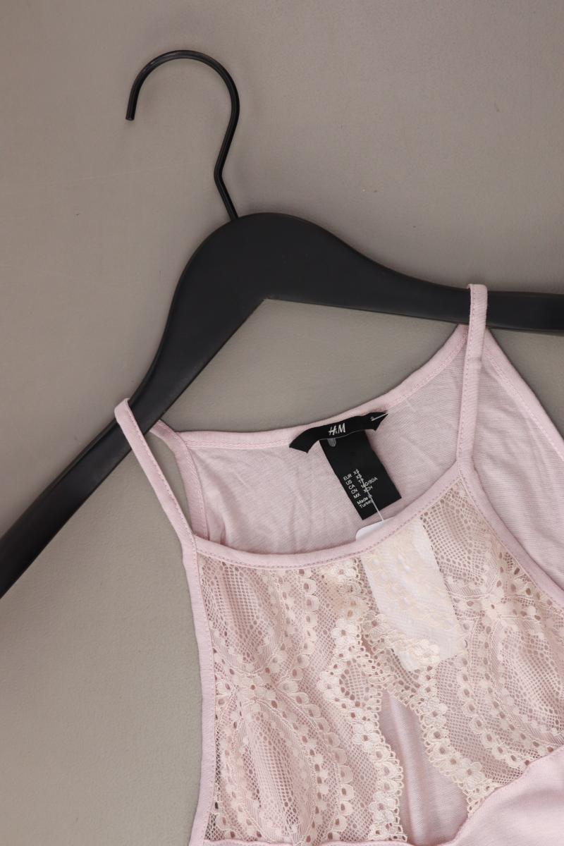 H&M Top Gr. XS rosa aus Polyamid