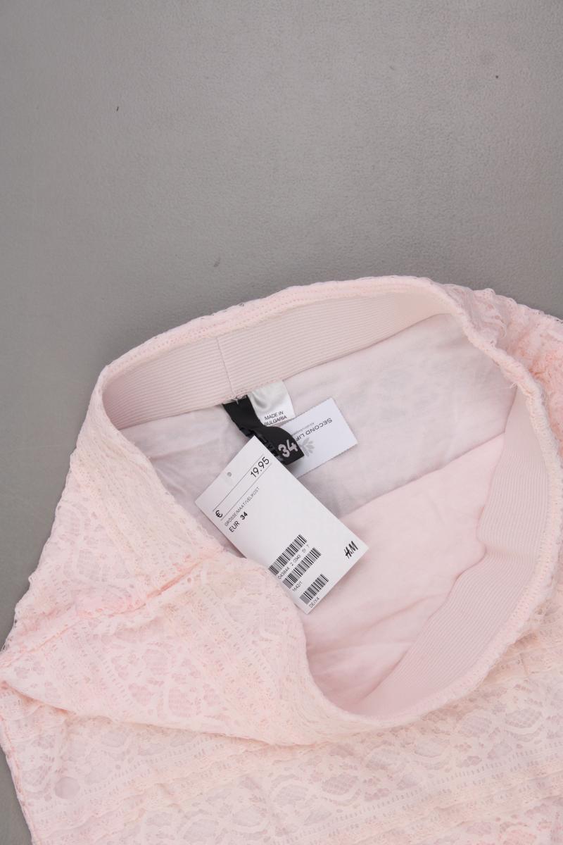 H&M Minirock Gr. 34 neu mit Etikett Neupreis: 19,95€! rosa aus Polyamid
