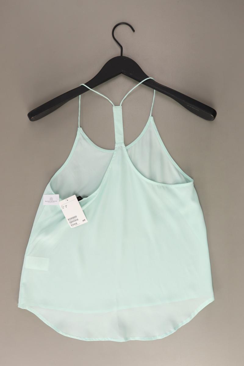 H&M Top Gr. 34 neu mit Etikett blau aus Polyester