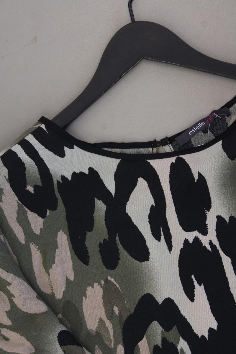 Estelle Jolie Kurzarmbluse Gr. 36 camouflage olivgrün aus Viskose