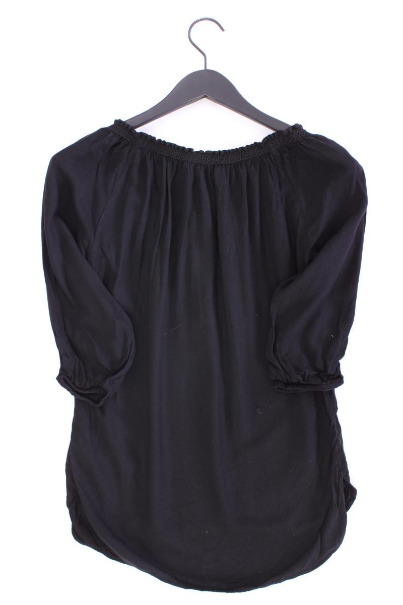 Only Kurzarmbluse Gr. 34 schwarz aus Viskose