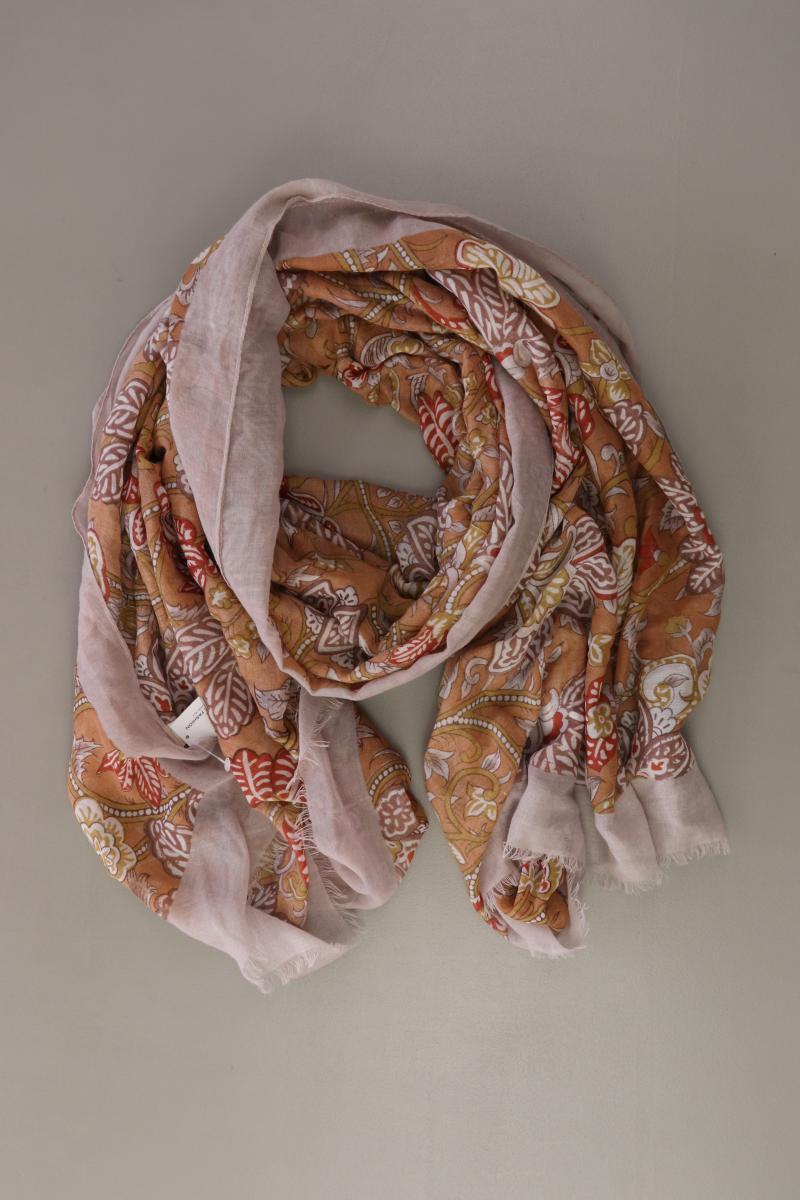 Tuch mit Blumenmuster braun aus Baumwolle