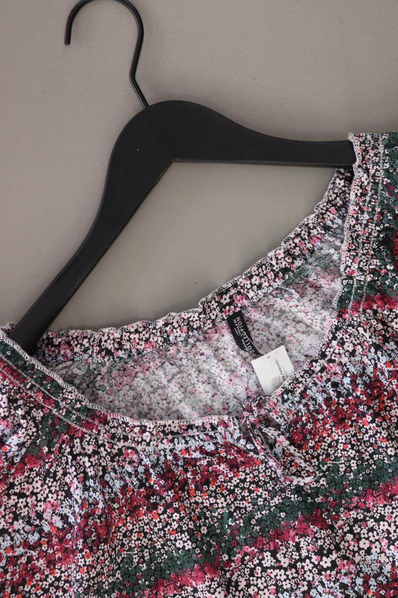 Laura Torelli Shirt Gr. XL mit Blumenmuster 3/4 Ärmel mehrfarbig aus Baumwolle
