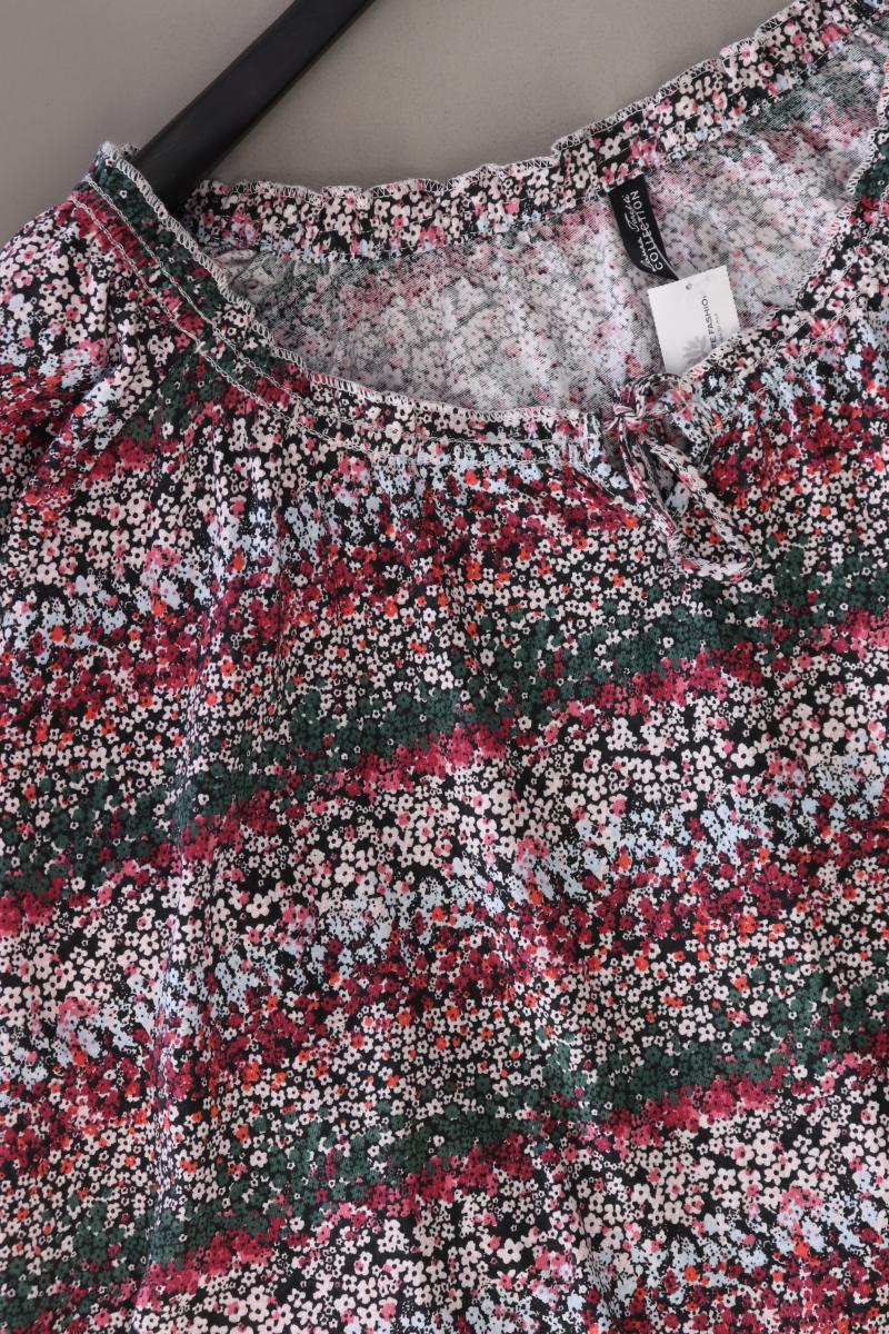 Laura Torelli Shirt Gr. XL mit Blumenmuster 3/4 Ärmel mehrfarbig aus Baumwolle