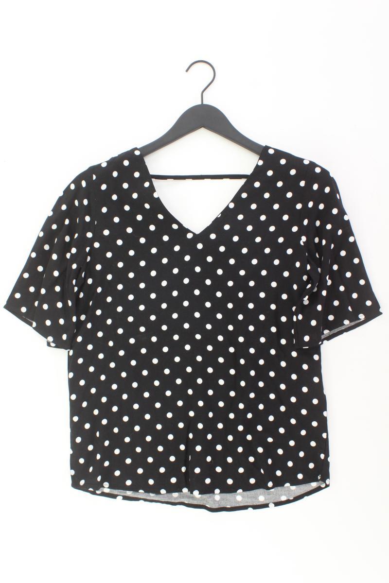 Jacqueline de Yong Kurzarmbluse Gr. 34 schwarz aus Viskose