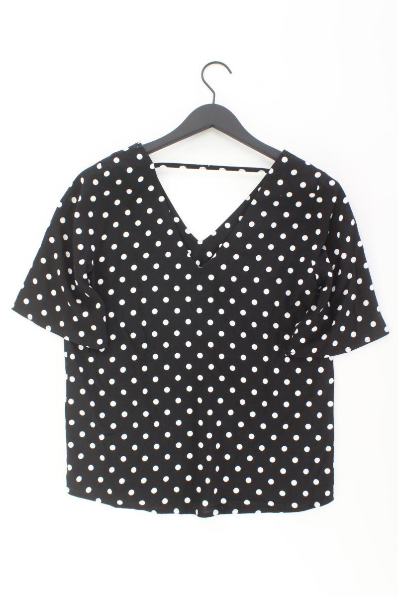 Jacqueline de Yong Kurzarmbluse Gr. 34 schwarz aus Viskose