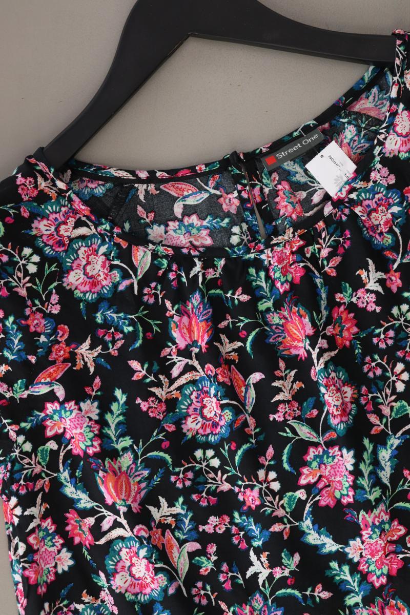 Street One Kurzarmbluse Gr. 36 mit Blumenmuster mehrfarbig aus Modal