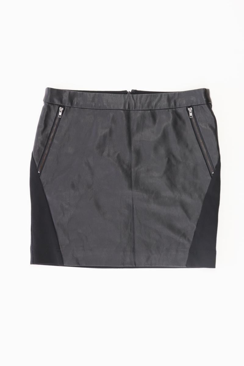 Vero Moda Kunstlederrock Gr. 36 schwarz aus Viskose