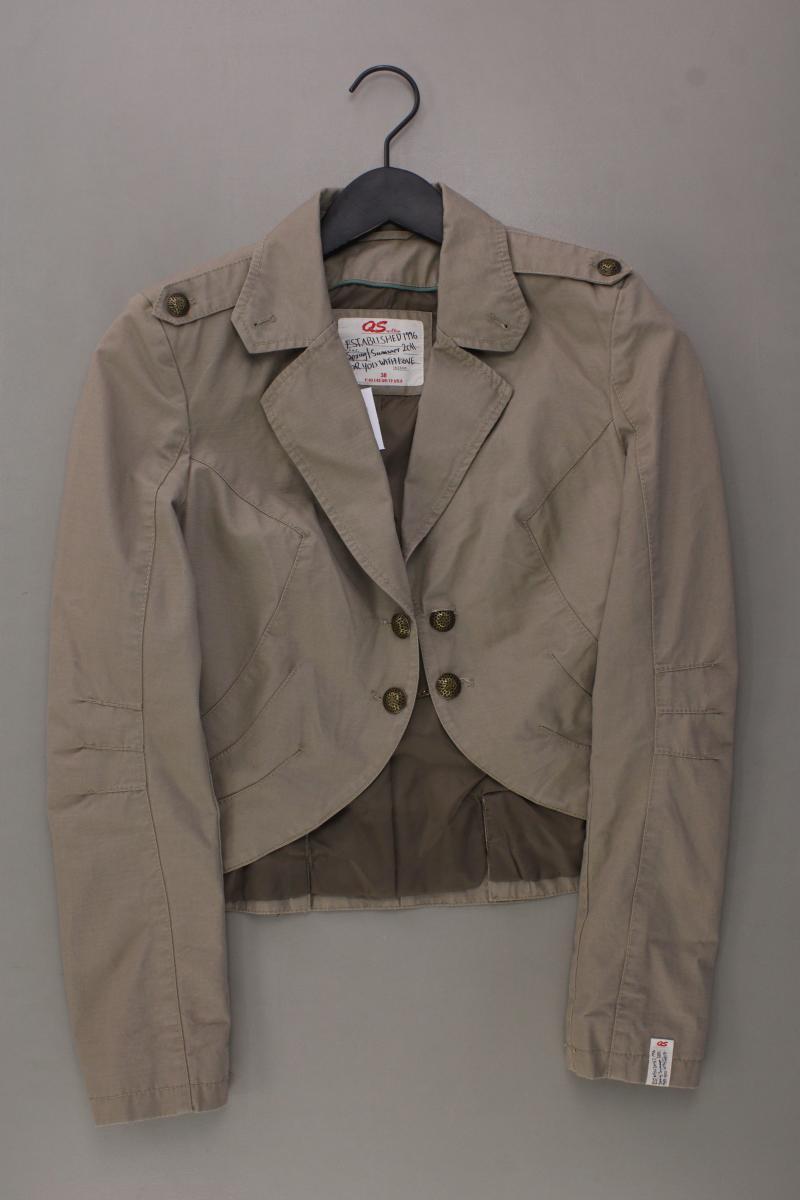 QS by s.Oliver Regular Blazer Gr. 38 braun aus Baumwolle