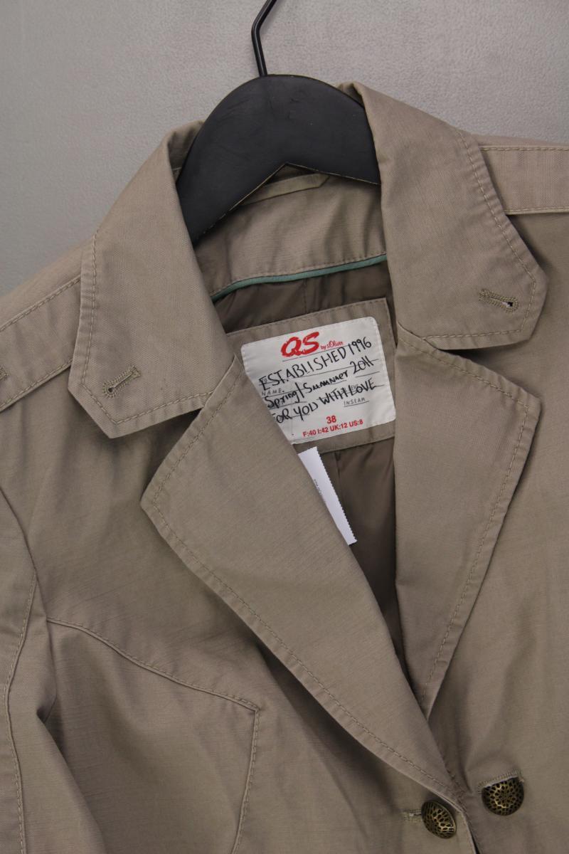 QS by s.Oliver Regular Blazer Gr. 38 braun aus Baumwolle