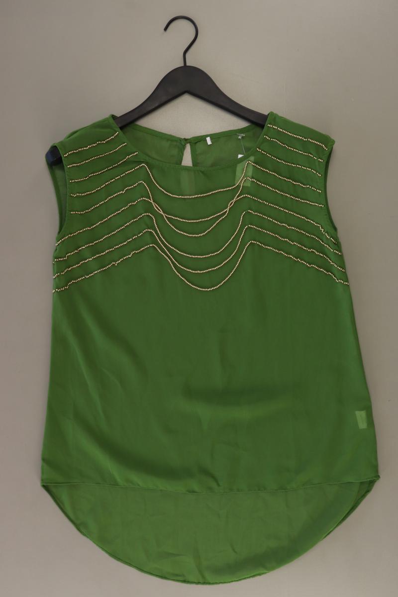 Ärmellose Bluse Gr. M grün aus Polyester