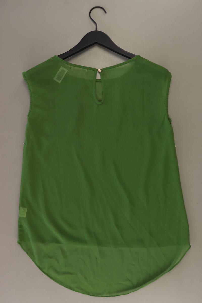 Ärmellose Bluse Gr. M grün aus Polyester