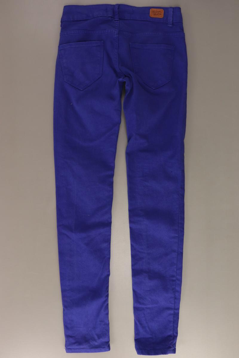 Zara Five-Pocket-Hose Gr. 34 blau aus Baumwolle
