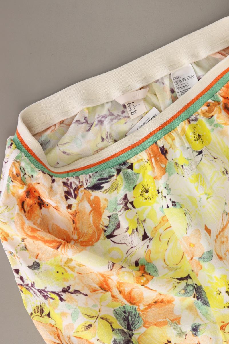 H&M Shorts Gr. 34 mit Blumenmuster neu mit Etikett mehrfarbig aus Viskose