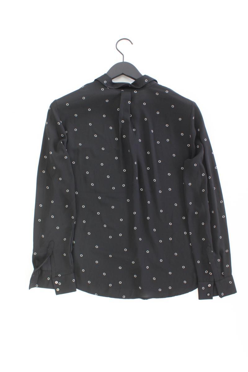 Langarmbluse Gr. 40 schwarz aus Polyester
