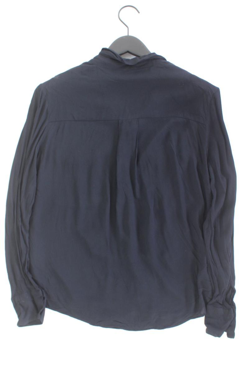 Mango Langarmbluse Gr. XL blau aus Viskose