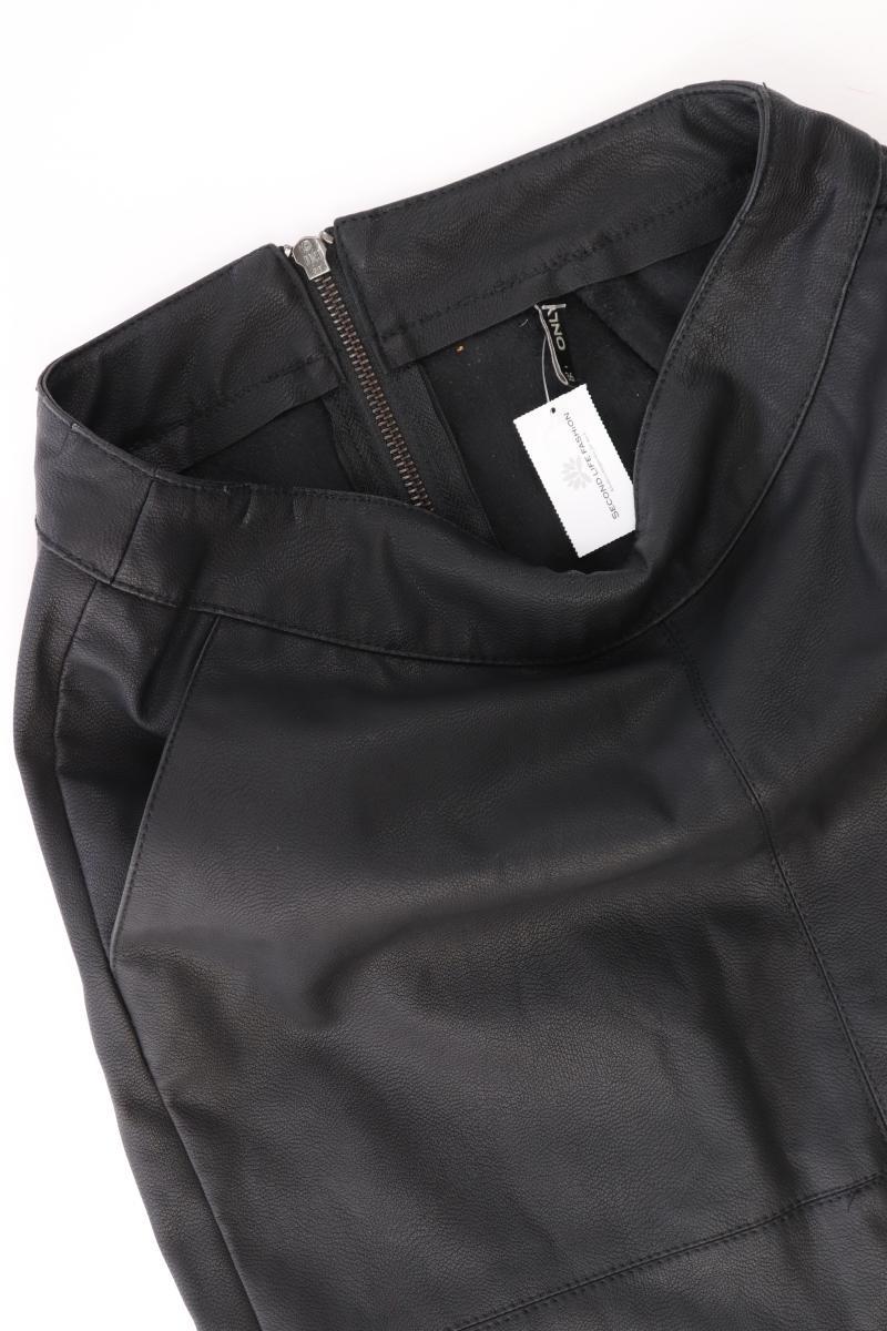 Only Kunstlederrock Gr. 36 schwarz aus Polyurethan