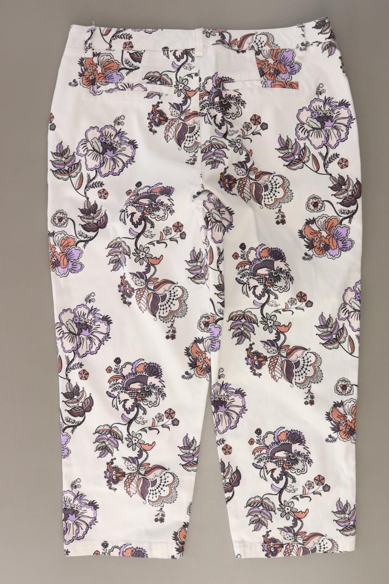 Boysens 7/8 Hose Gr. 40 mit Blumenmuster weiß aus Baumwolle
