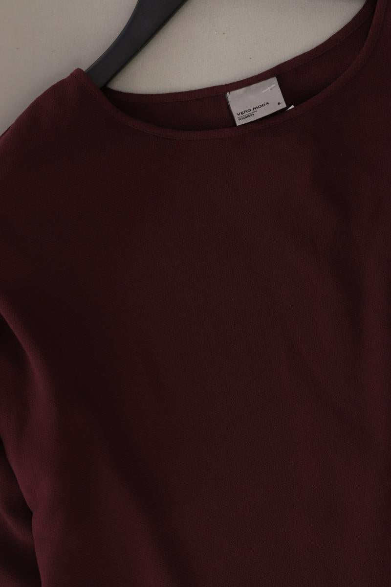 Vero Moda Oversize Bluse Gr. S neuwertig 3/4 Ärmel rot aus Polyester