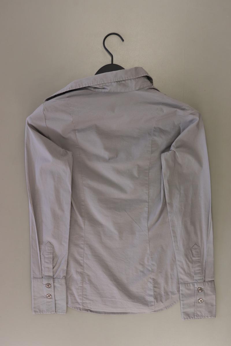 Benetton Langarmbluse Gr. XS grau aus Baumwolle