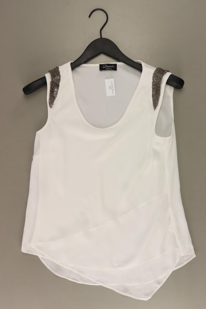 C&A Ärmellose Bluse Gr. 36 weiß aus Polyester