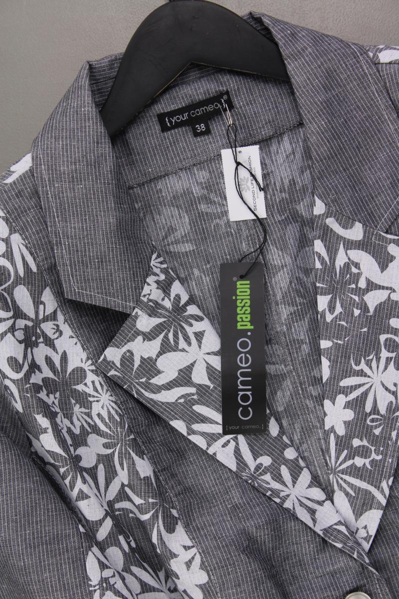 Your Cameo Regular Blazer Gr. 38 mit Blumenmuster neu mit Etikett grau