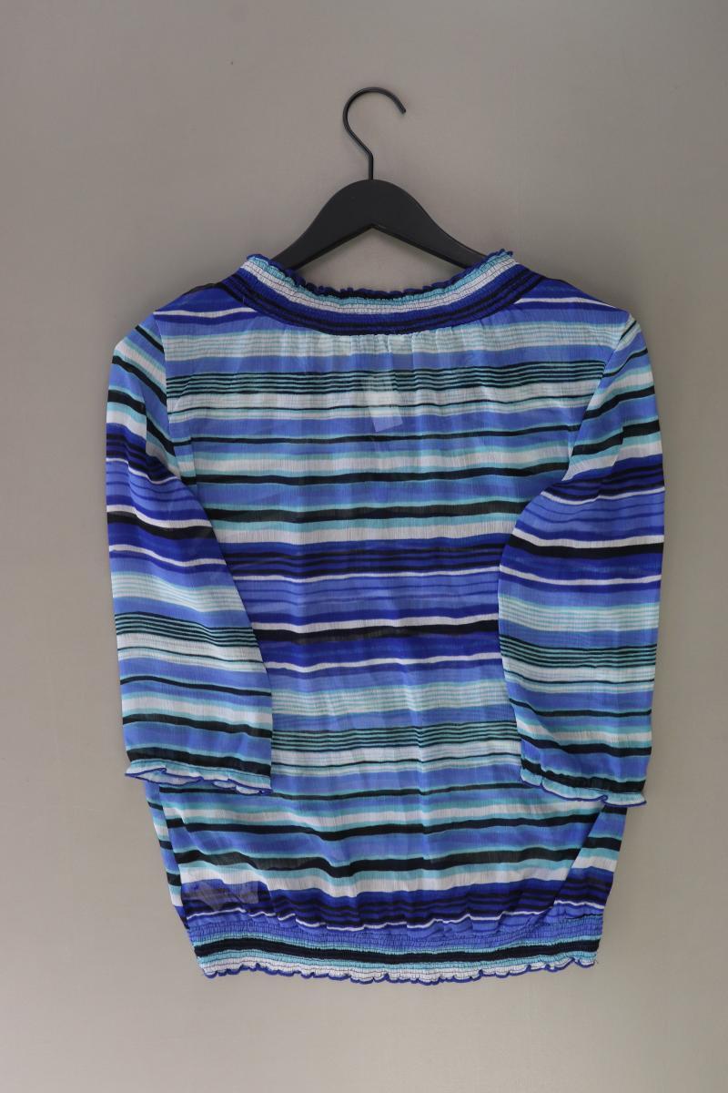 Tom Tailor Classic Bluse Gr. 38 gestreift 3/4 Ärmel blau aus Polyester