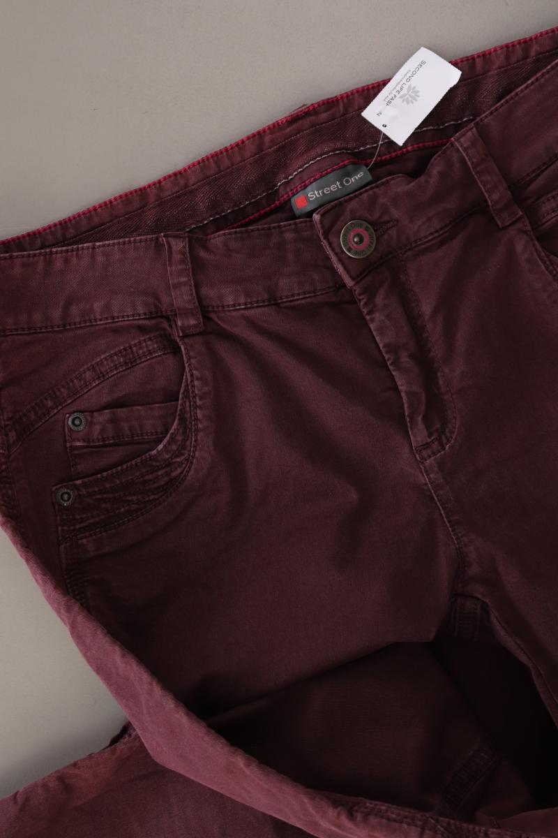 Street One Hose Gr. 38 lila aus Baumwolle