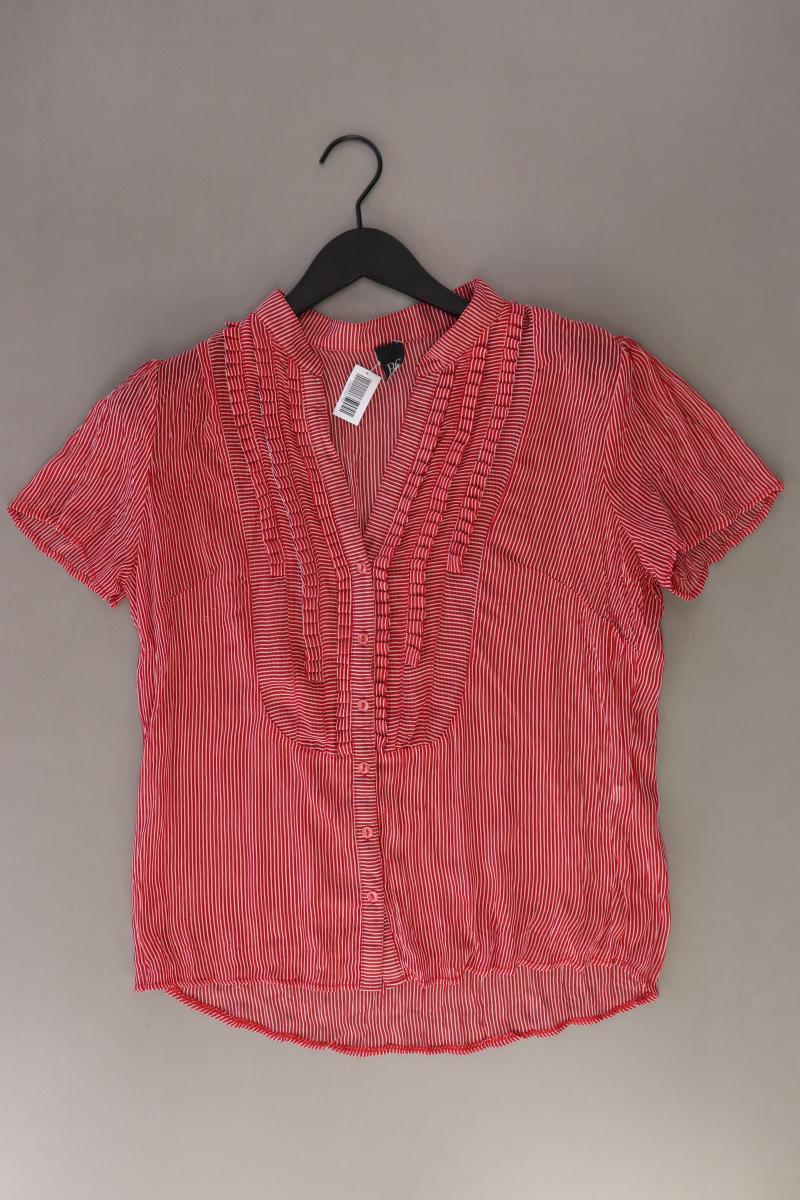 Best Connections Kurzarmbluse Gr. 40 gestreift rot aus Polyester