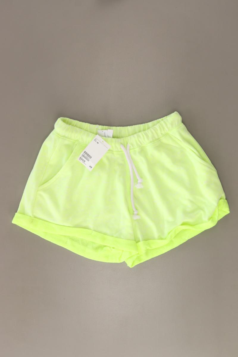 H&M Shorts neon Gr. XS neu mit Etikett gelb aus Polyester