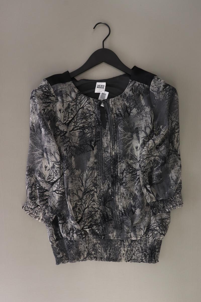 Vero Moda Bluse Gr. S 3/4 Ärmel grau aus Polyester